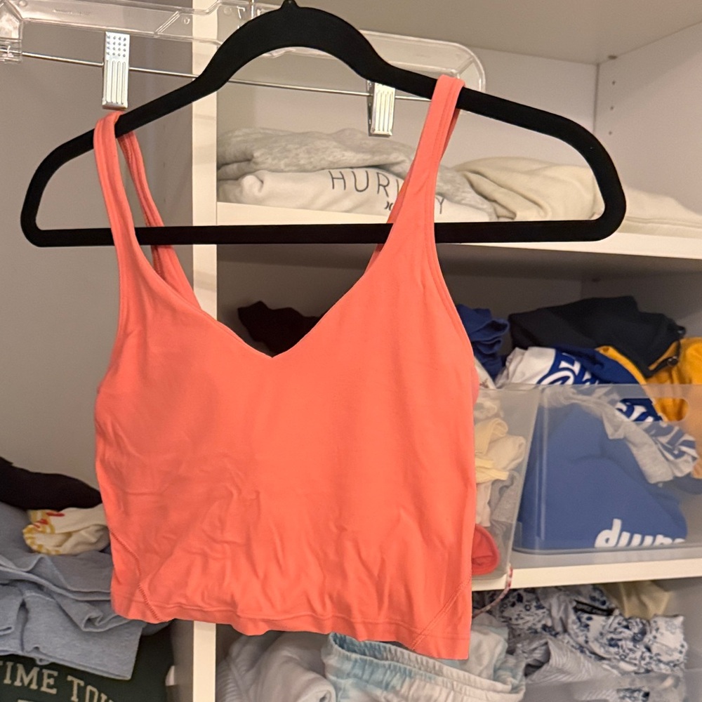 Lululemon Athletica Coral Crop Top